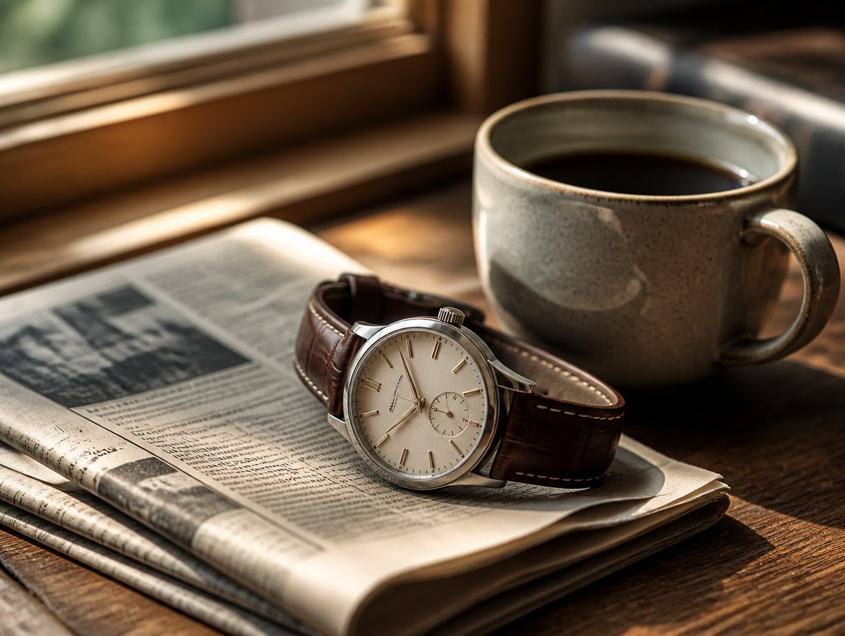 AI-generated wristwatch mockup sample