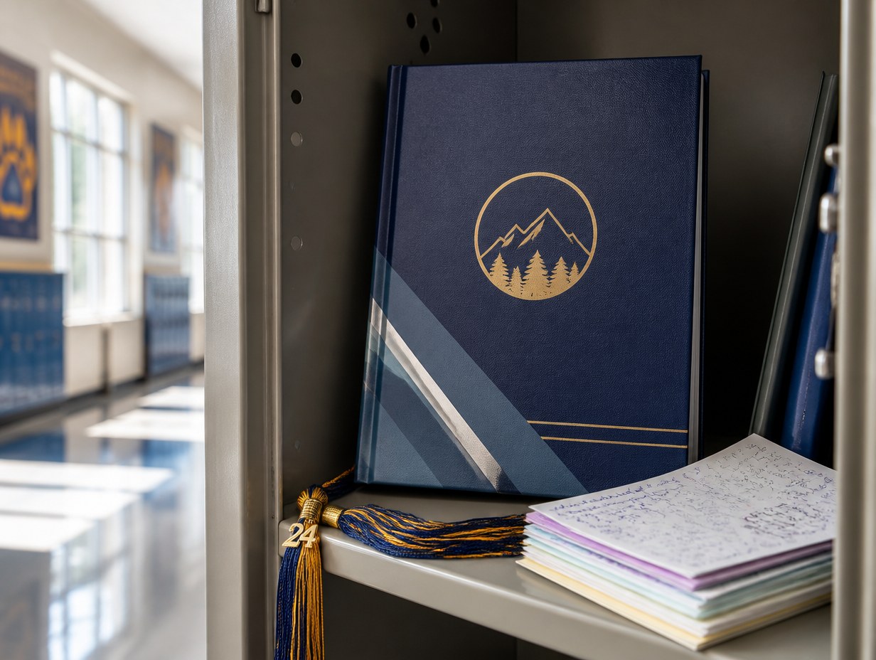 AI-generated yearbook mockup sample