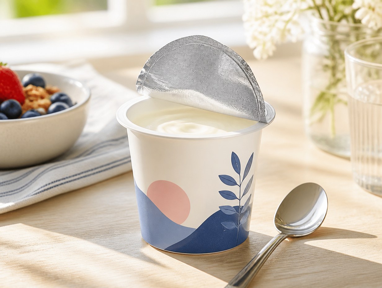 Yogurt Cup mockup example