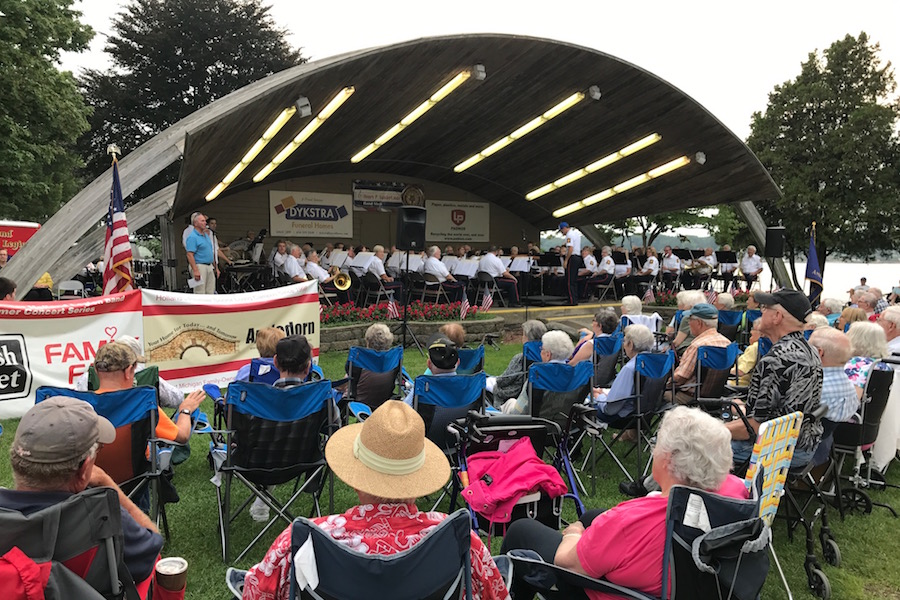 Photos Holland's American Legion Band Concert at Kollen Park 8/14/18