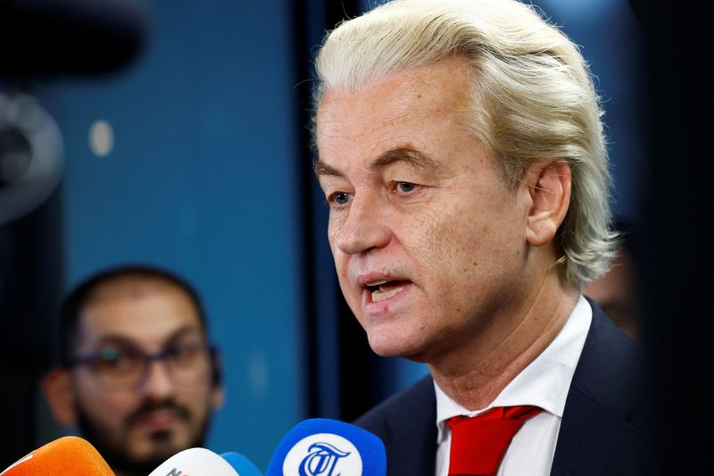 Wilders, een Nederlandse nationalist, zei dat een akkoord over een rechtse regering dichtbij was