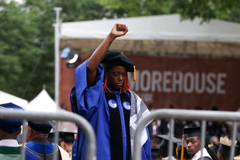 At Morehouse graduation, thanks to ‘God for woke class of 2024’ MWC