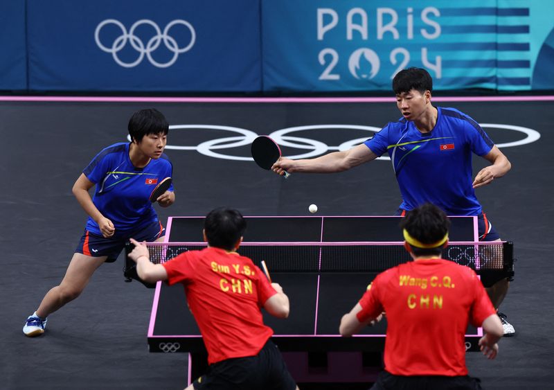 Olympics 2024 Table Tennis Mixed Doubles Catha Daloris