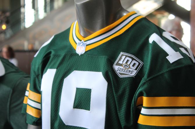 green bay packers 100 seasons jersey