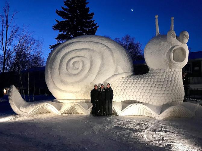 We got 1st Place for our Super Maori-o Snow Sculpture : r/gaming