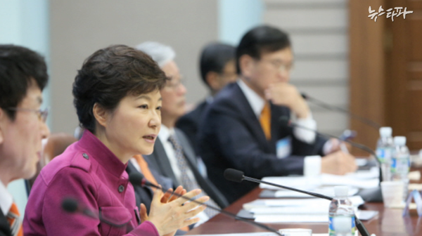 ▲ 박근혜 대통령이 주재한 제 3차 국민경제자문회의 (2013년 11월 28일)