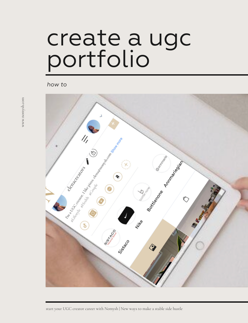 How to Create a Simple and Easy UGC Portfolio Nomysh
