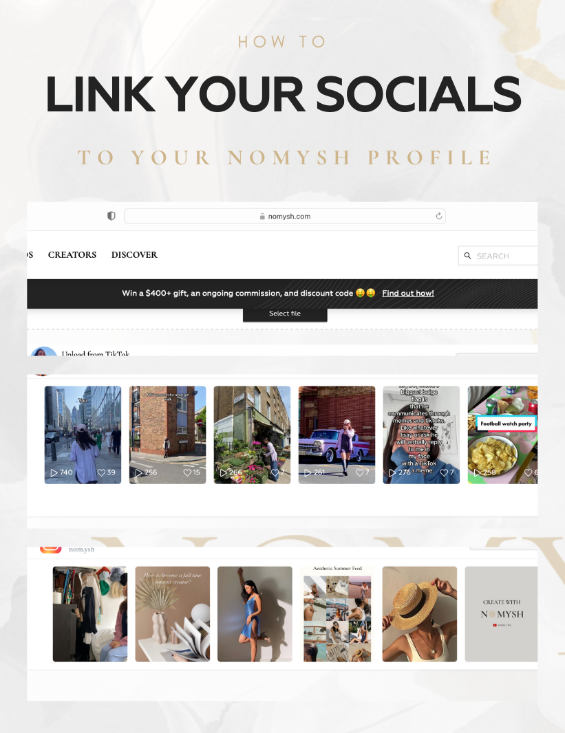 New Feature Alert: Link You Social Media to Your Nomysh Profile