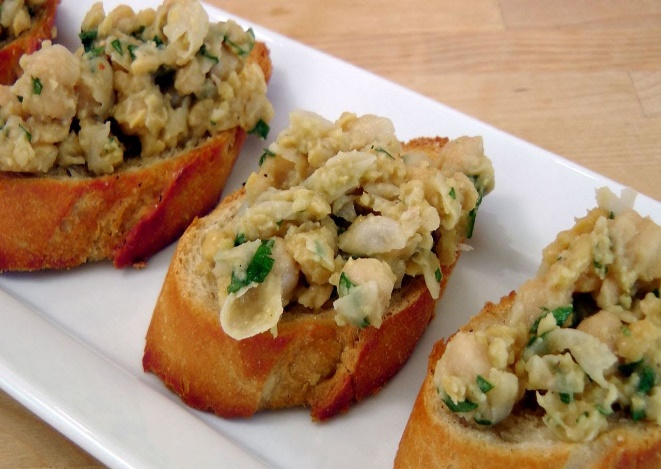 Image result for Chickpea Bruschetta