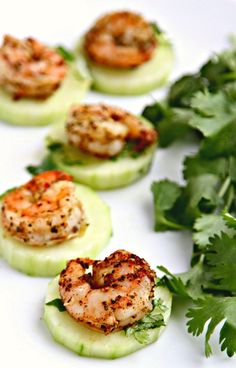 Blackened Shrimp and Crispy Chilled Cucumbers More