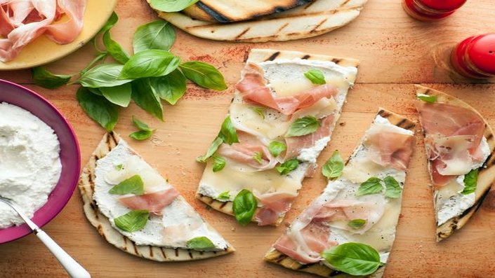 Image result for Italian Flatbread (Piadina) with Fontina and Prosciutto