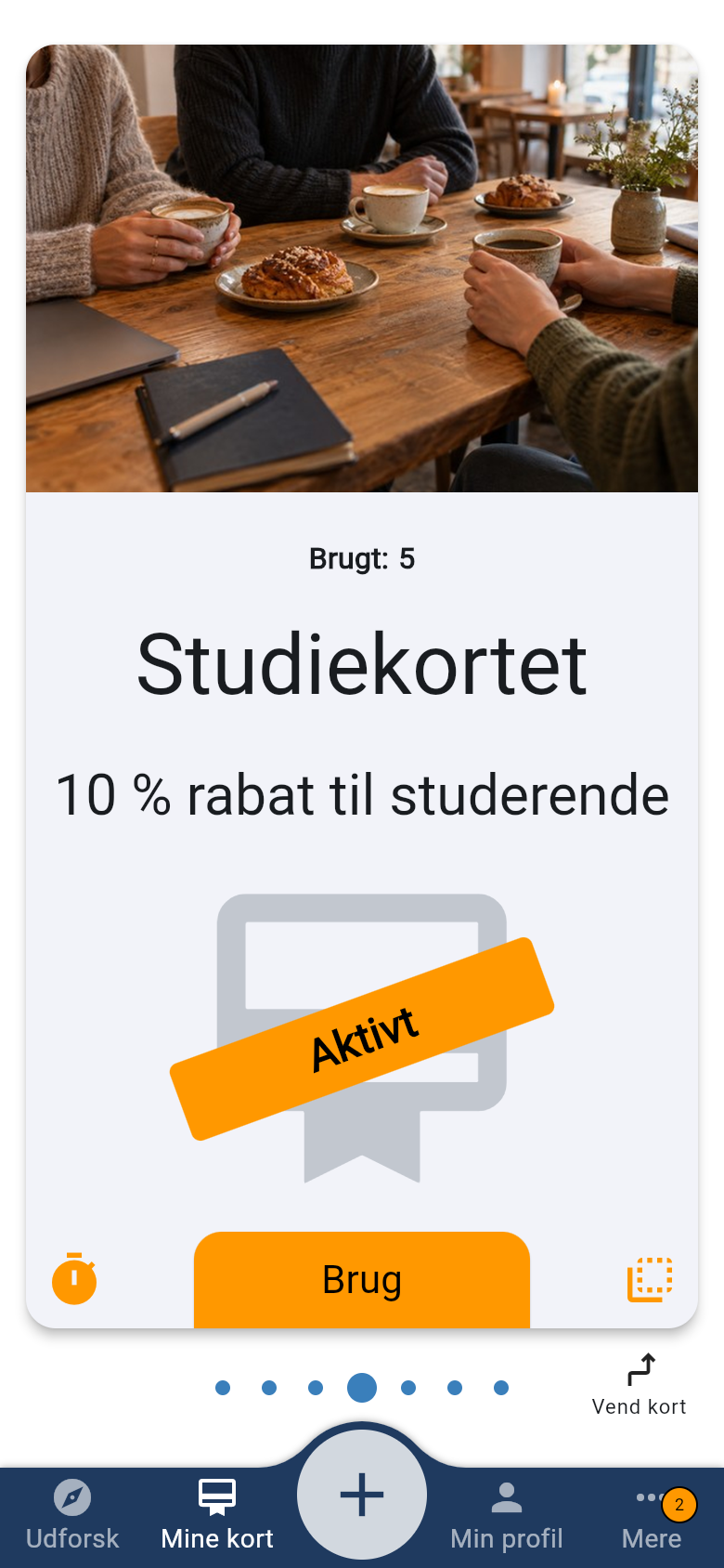 Eksempel på medlemskort i din app