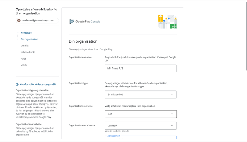 google-developer-account