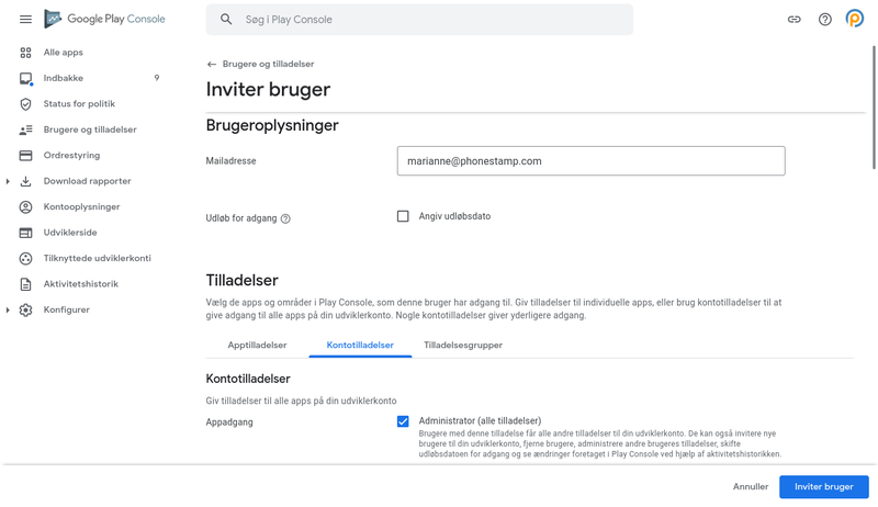 google-play-invite-user