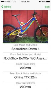 , Review: iOS Bike Setup Application by App-uncture