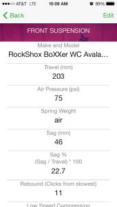 , Review: iOS Bike Setup Application by App-uncture