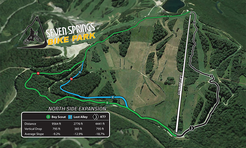 Seven Springs Bike Park Expands To North Side Terrain