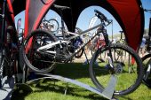 , 2016 Devinci Troy XT, Wilson, and Django