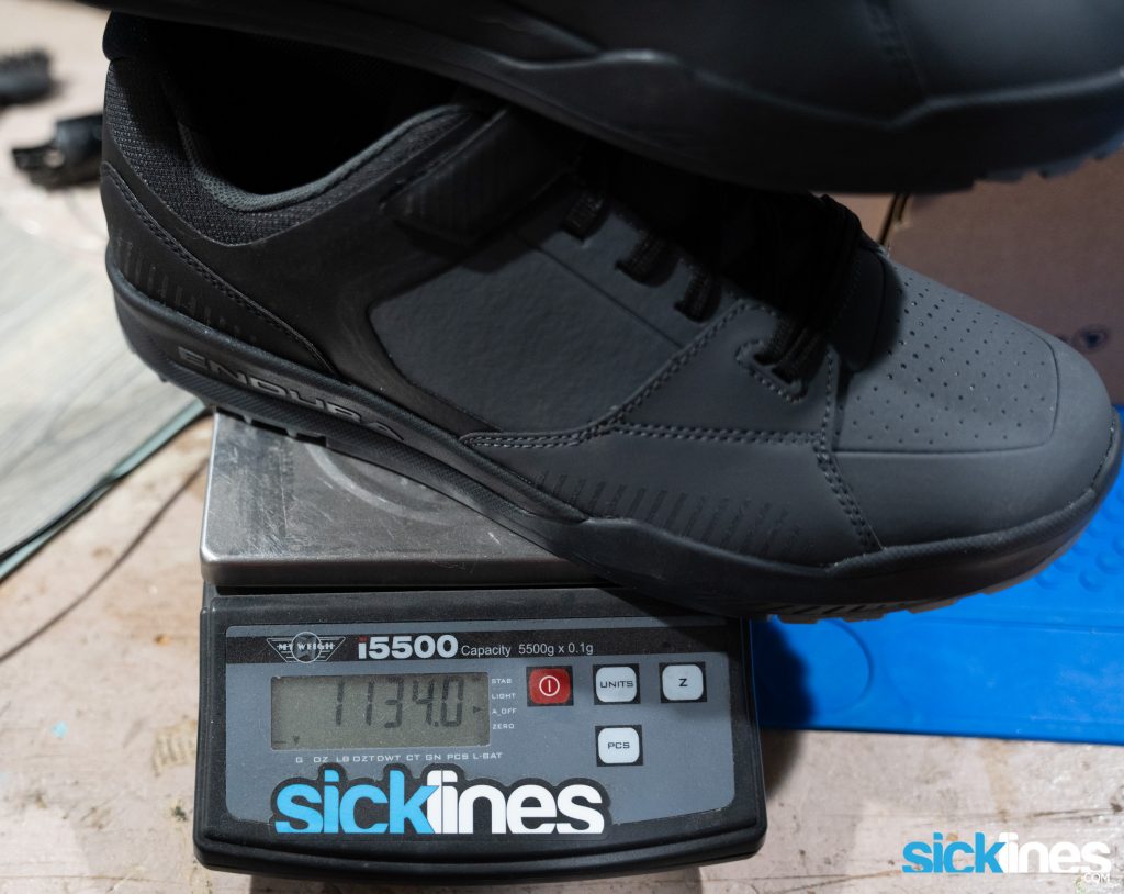 Endura MT500 Shoe weight 1134g