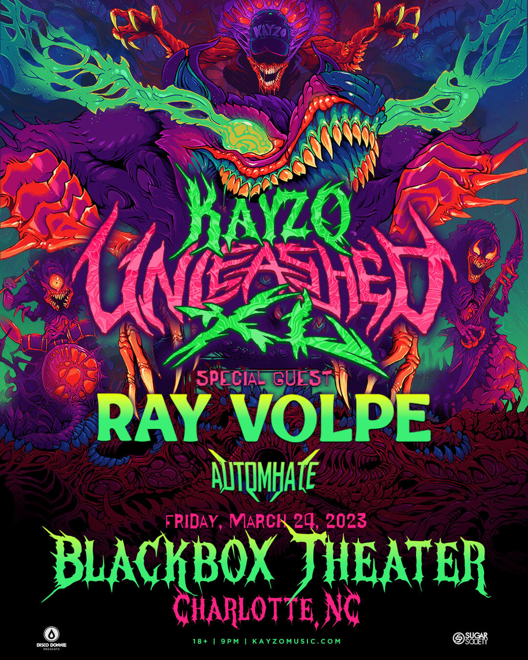Kayzo, Ray Volpe, Automhate in Charlotte