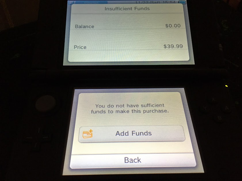 nintendo 3ds add funds