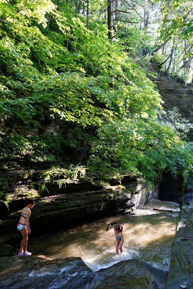 3 : Watkins Glen, NY - Eagle's Cliff Falls and Check In