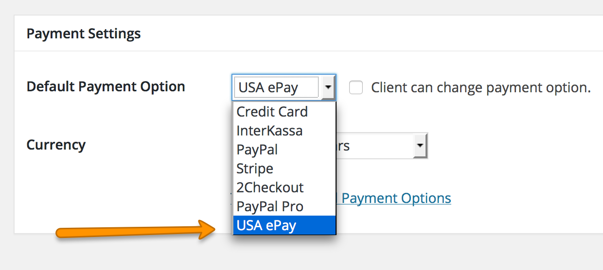 Payment Option