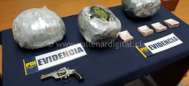 PDI Detiene cinco personas por trafico e infracción a la ley de armas