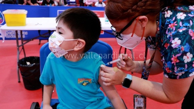 Campaña de vacunación contra Covid-19 ha alcanzado un 55% de cobertura en menores de 6 a 11 años en Atacama