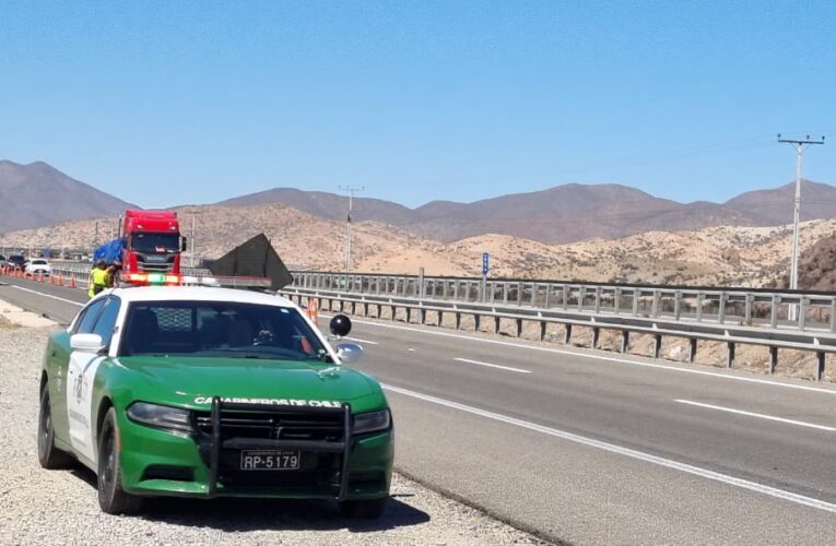 Encuentran cuerpo sin vida de Peatón que transitaba por la ruta 5 Norte al sur de Vallenar