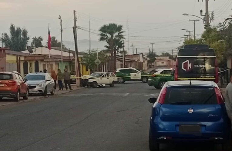 Hombre pierde la vida tras impactar su móvil con un poste de alumbrado Público en Vallenar