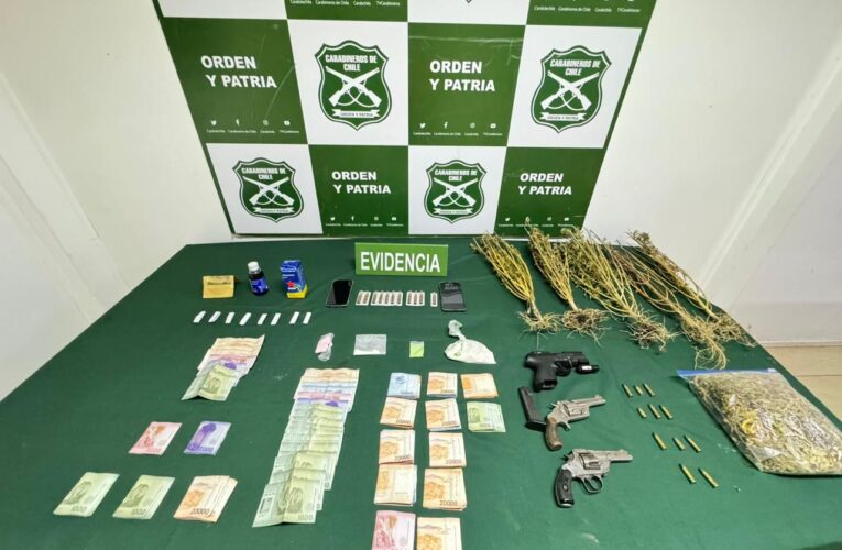 CARABINEROS DE VALLENAR DESARTICULÓ TRES PUNTOS DE VENTA DE DROGAS