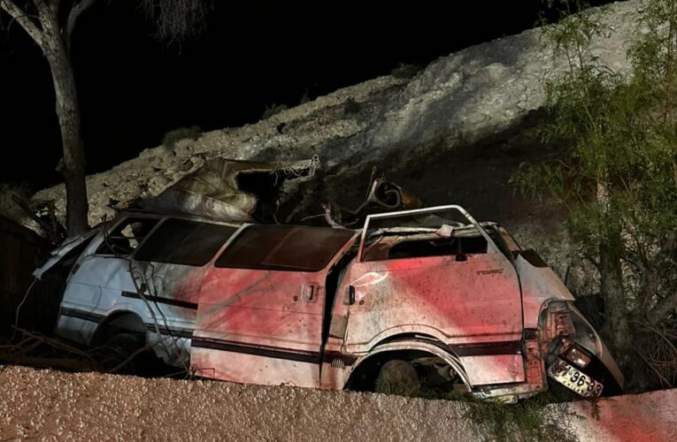 Vehículo menor cae aproximadamente 100 metros de altura provocando la muerte de su conductor en la comuna de Vallenar