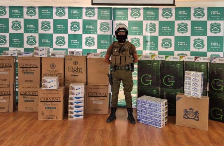 DESPLIEGUE PERMANENTE DE CENTAURO DEJÓ CUATRO DETENIDOS Y LA INCAUTACIÓN DE 13.730 CAJETILLAS DE CIGARRILLOS