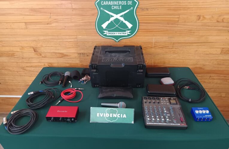 EN MENOS DE 24 HORAS CARABINEROS DE COPIAPO DETUVO HOMBRE POR ROBO DE ESPECIES INTERIOR DE VEHÍCULO