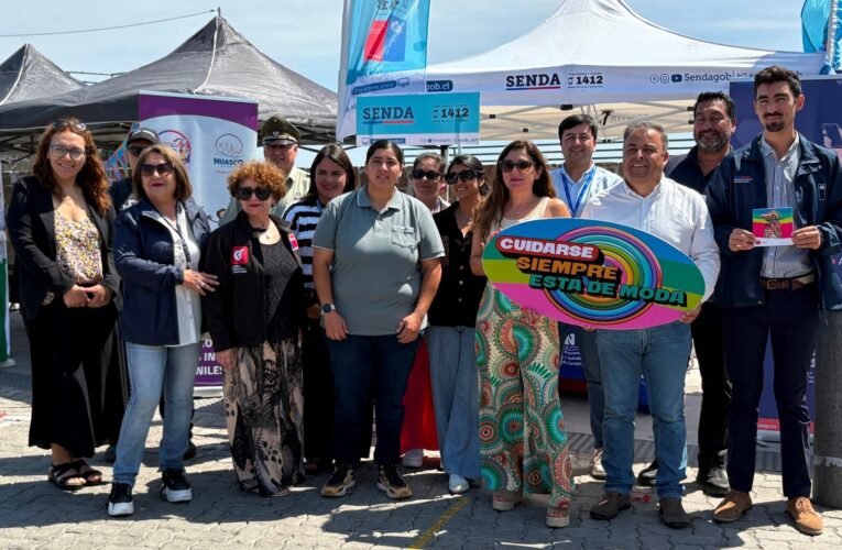 SENDA Atacama entregó recomendaciones para fortalecer la prevención del consumo de alcohol y drogas durante el verano en Huasco