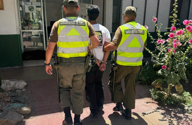 Carabineros detuvo prófugo de la Justicia por delito de robo con violencia