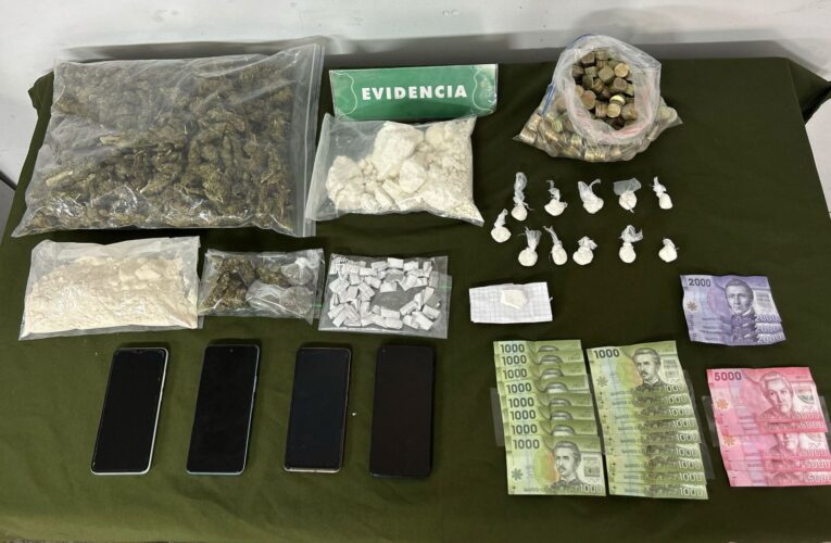 TRES DETENIDOS Y LA INCAUTACIÓN DE PASTA BASE, MARIHUANA Y CLORHIDRATO DE COCAÍNA EN TOMAS RAMÓN CARNICER