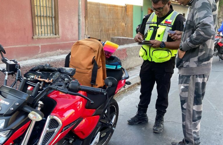 Operativos intersectoriales en Copiapó  han sacado de circulación 49 motocicletas que no cumplen la normativa de la ley de tránsito