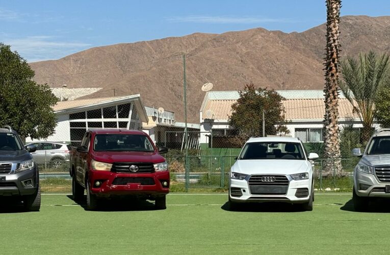 CARABINEROS S.E.B.V. ATACAMA RECUPERÓ CINCO VEHÍCULOS CON ENCARGO POR ROBO Y DETUVO DOS HOMBRES POR RECEPTACIÓN