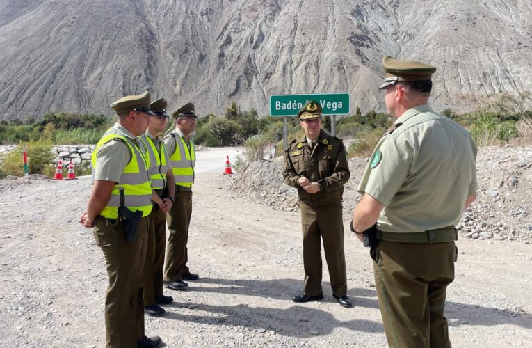 Carabineros desplego un  operativo integral de seguridad durante visita presidencial en Atacama