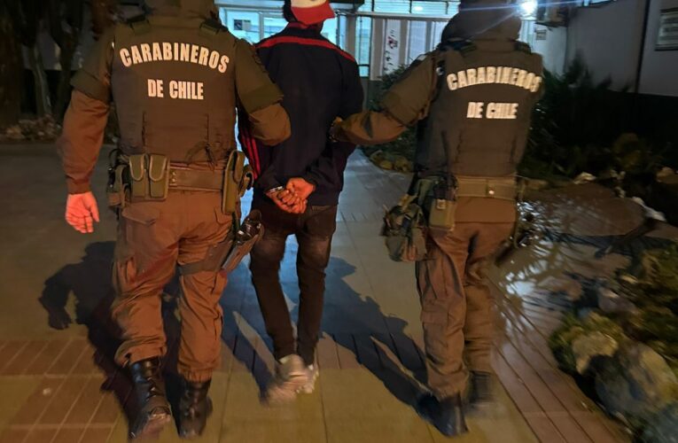 En Copiapó: Carabineros detiene a hombre con dos órdenes de detención vigentes