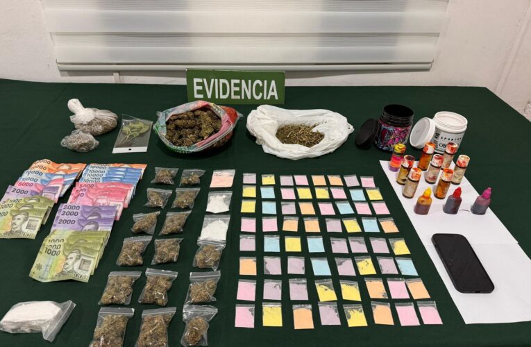 Carabineros desarticula red de microtráfico en Chañaral tras allanamiento de dos viviendas