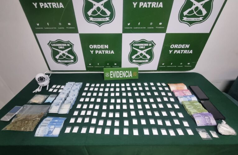 INTERVENCIÓN POLICIAL EN HUASCO PERMITIÓ DETENER DOS CHILENOS POR MICROTRÁFICO DE DROGAS