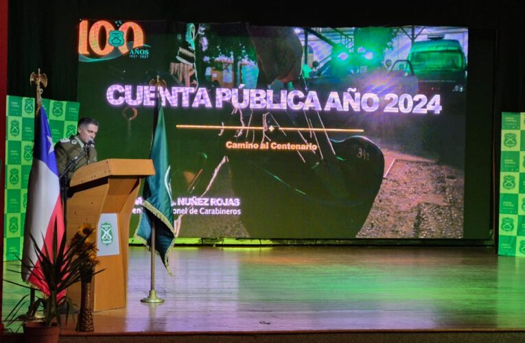 COMISARIO DE CARABINEROS RINDIÓ CUENTA PÚBLICA DE LA GESTIÓN POLICIAL 2024 EN COPIAPÓ
