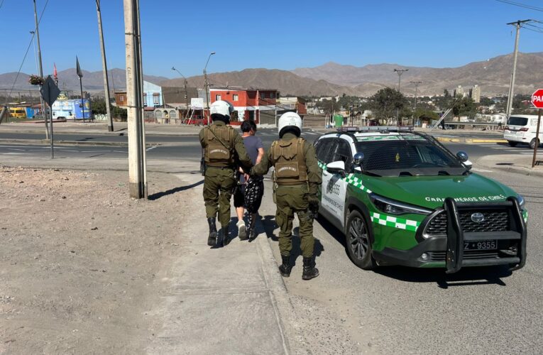 En Copiapó: PREVENCIÓN ACTIVA DE CARABINEROS DEJÓ CUATRO DETENIDOS