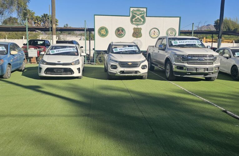 Cinco personas detenidas en Copiapó por conducir vehículos robados