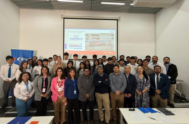 Estudiantes de liceos técnicos participaron en el Segundo Encuentro de la Construcción organizado por la CChC Atacama