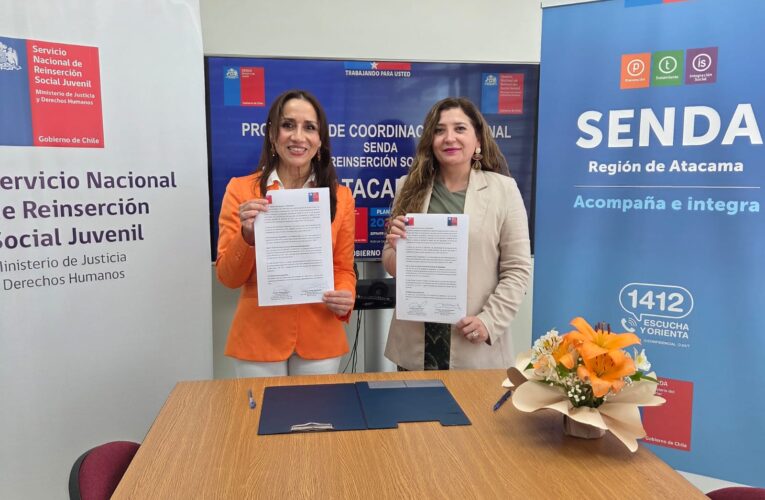 Reinserción y SENDA implementan protocolo regional para fortalecer acceso a tratamiento de jóvenes en Atacama