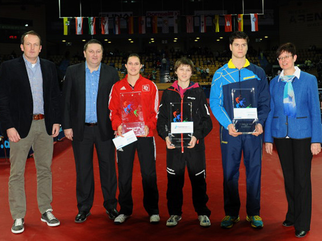 Tischtennis Spieler des Jahres - Jochen Lang, Andreas Hain, Sabine Winter, Nina Mittelham, Dimitrij Ovtcharov, Heike Ahlert